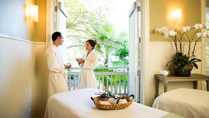 Couple at The Spa & Salon at  