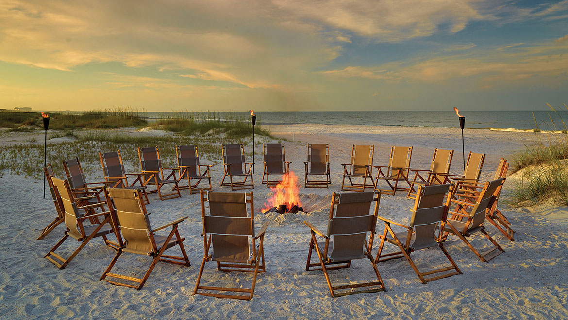 Beach fire