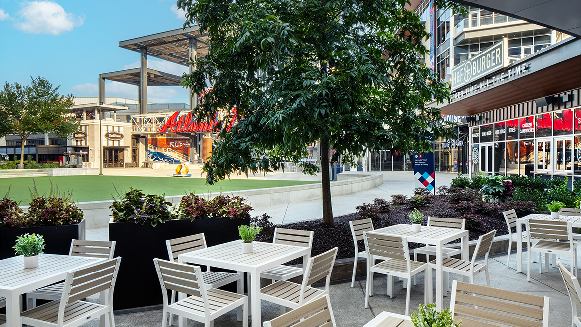Omni Atlanta Battery National Anthem patio seating