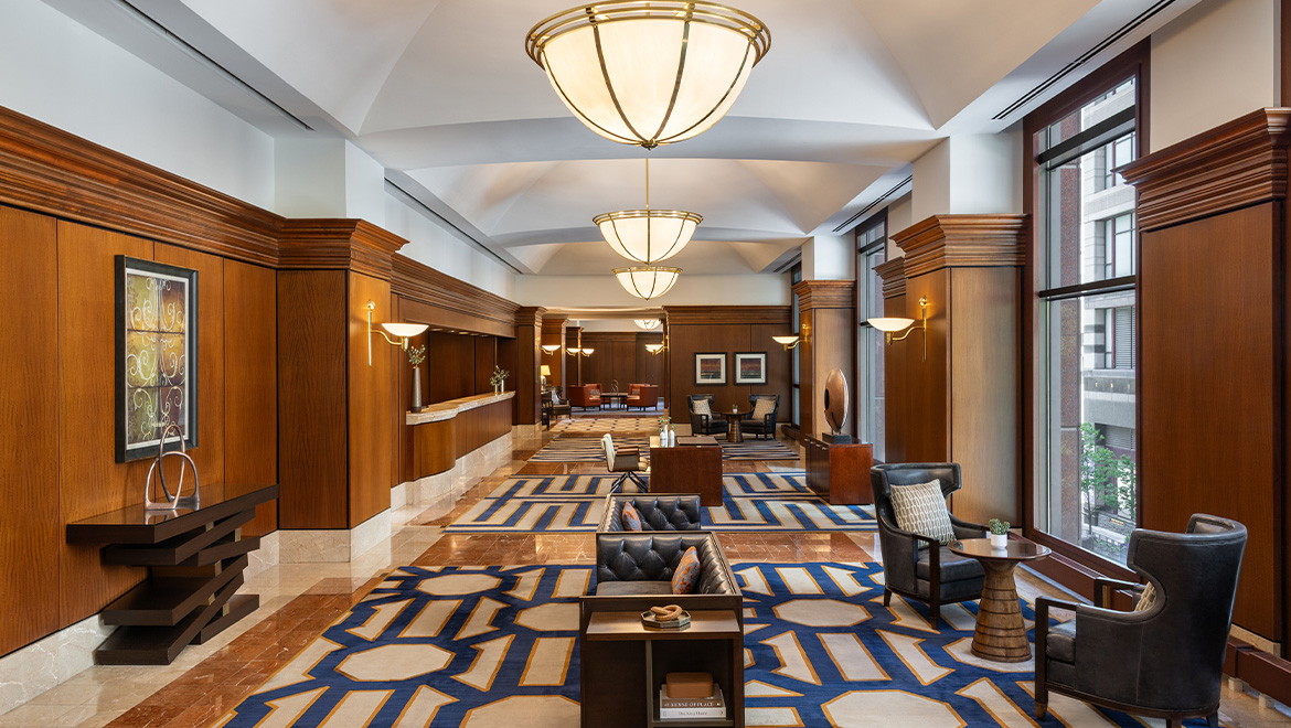 hotel lobby