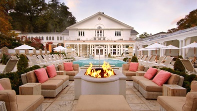 The Omni Homestead spa exterior