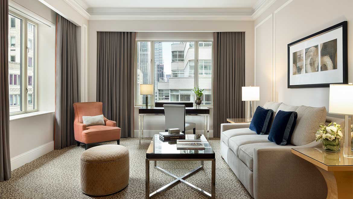 Guest suite living room area