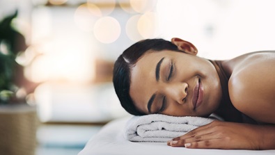 woman at the spa